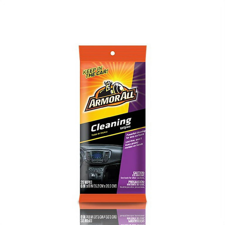 Armor All 18933 All Leather Care Wipes with Beeswax, 6 per