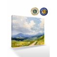 thumbnail image 2 of Scenery Cloud Flower Canvas Print Wall Art Landscape Grass Framed Canvas Art Wall Decor Minimalist Style Pictures Painting Morden Artwork for Living Room Bedroom, Ready to Hang - 16"x20", 2 of 6