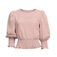 thumbnail image 4 of Outfmvch Tie Dye Shirt Pullover Sweatshirts Basic Vintage Athletic Long Sleeve Shirts for Women Workout Tops Tunic Tops for Women Fall Tops Tunic Print Blouse Going Out Tops for Women Pink M, 4 of 4