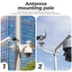 thumbnail image 5 of Puntos de acceso Soporte ajustable Montaje en poste Montaje de antena exterior Punto de acceso de monitoreo inalámbrico exterior Antena direccional Soporte de montaje en pared Antena de montaje Acero, 5 of 6
