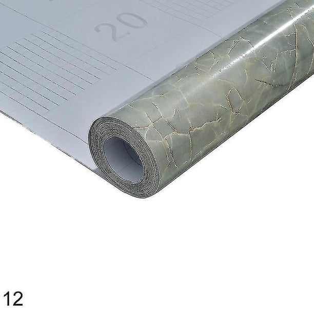 1 rollo de decoración de pared, película de vinilo decorativa de Pvc autoadhesiva impermeable, calcomanía Mural con patrón de mármol, suministros para el hogar (hy)