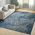 thumbnail image 4 of Pronghorn Indoor/Outdoor 7'10" x 10' Modern Area Rug, Blue and Ivory, 4 of 7