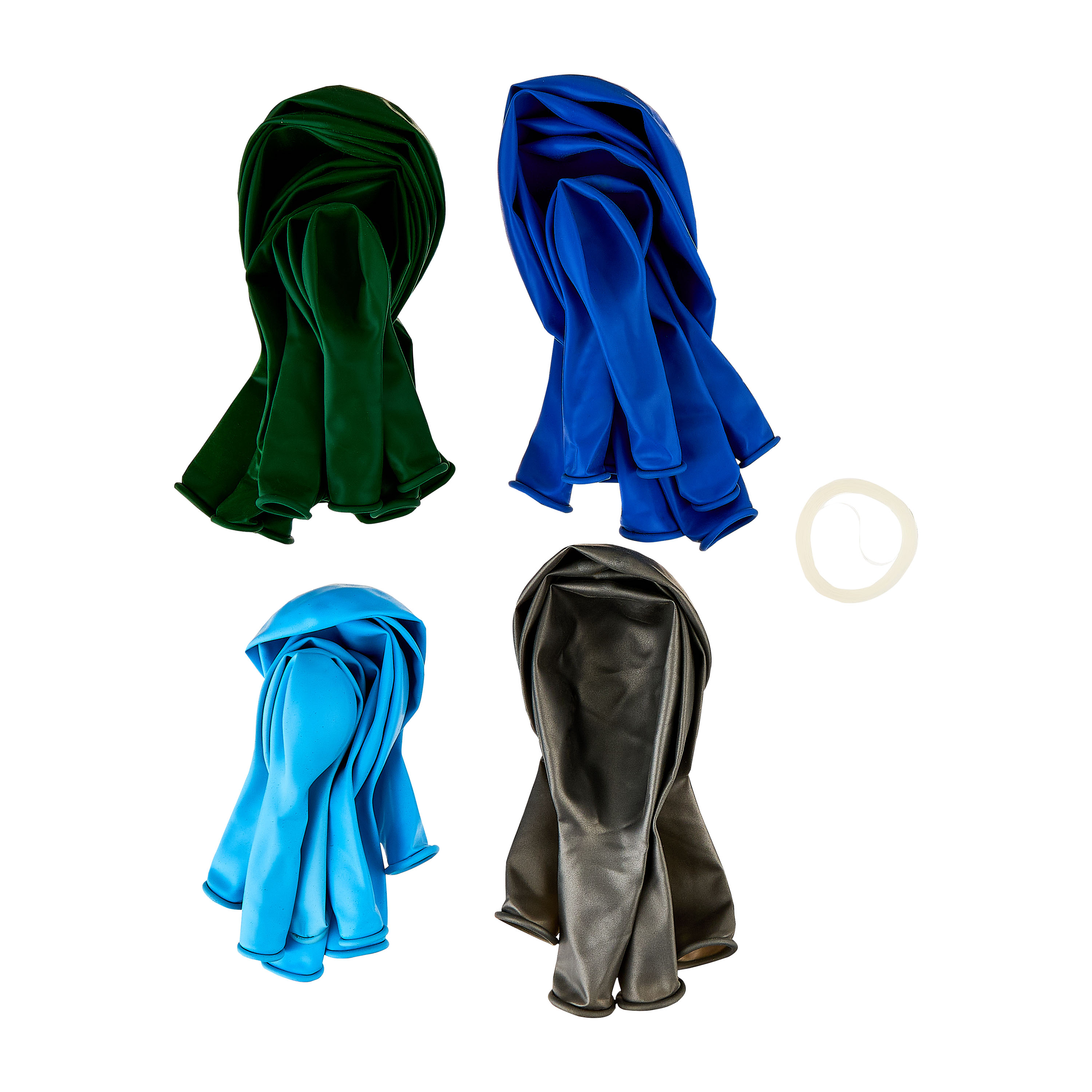 Way To Celebrate Blue, Green & Silver Latex Balloon Arch Kit photo 3