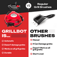 thumbnail image 4 of Grillbot Automatic Grill Cleaning Robot with 3 Powerful Nylon Grill Brushes and Carry Case (Red), 4 of 10