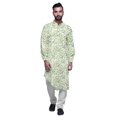 thumbnail image 2 of Atasi Kurta Traditionnelle en Rayonne Imprimée Col Mandarin pour Hommes Chemise Décontractée, 2 of 6