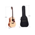 thumbnail image 3 of WEUVEB Étui de Guitare Acoustique et Électrique Noir avec Multiples Poches de Rangement, 3 of 6