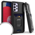thumbnail image 1 of Kaleidio Case For Samsung Galaxy A53 5G [Robust Hybrid] Protective Card Slot [Magnetic Ring Stand] Impact Cover [Black/Black], 1 of 1