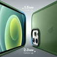 thumbnail image 3 of Designed for iPhone 12/12 Pro Case, [Support Wireless Charging] Soft Silicone Slim Anti-Scratch Case for iPhone 12/12 Pro 6.1 inch, Green, 3 of 14