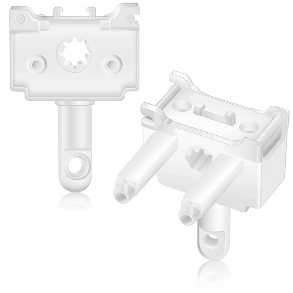 BlinkLLX Vertical Blind Wand Control Replacement Parts Standard Easy Installation White 2 Pcs 1.85" x 1.57"