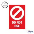 thumbnail image 4 of Avery AVE83078 Autocollants n'Utilisent Pas d'Autocollant de Mur de Signe - Pack de 10, 4 of 4