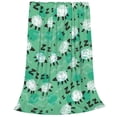 thumbnail image 2 of Fotbe Sheep Zzz Manta de Franela Acolchonada con Estampado, Súper Suave y Esponjosa, Extra Grande para Sofá, Cama, Uso Todo el Año-80"x60", 2 of 7