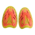 thumbnail image 2 of Almencla Swim Hand Paddles Accessories Gift Practical Portable Swim Training Hand Fin Orange Yellow M, 2 of 8