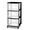 Black, variant on 3-Drawer Medium Storage Cart with Rolling Casters – Clear Plastic Organizer for Home, Office, Dorm & Closet Storage,Black