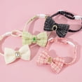 thumbnail image 4 of Zhuge Collar para gatos con hebilla ajustable, suave, para perros pequeños o gatos (negro, talla M), 4 of 4