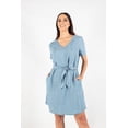 thumbnail image 4 of Vestido de Mezclilla AMAD Manga corta Casual para mujer Talla L, 4 of 5