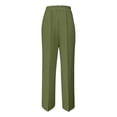 thumbnail image 6 of Resicozy High Waisted Straight Leg Suit Pants Women Business Casual Office Dress Trousers with Pockets Army Green XL, 6 of 7