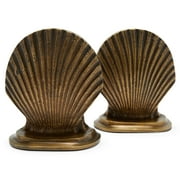 Antique Brass Sea Shell Bookends by Drew Barrymore Flower Home