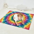 thumbnail image 2 of Colorful Rainbow Tie Dye Spiral Pattern Blanket,Comfortable Soft Flannel Throw Blanket,All Season,Warm Lightweight Blankets for Sofa Bed Couch Living Room Chair,30"x40", 2 of 4