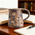 thumbnail image 5 of GeBuSn Glazed Cloud And Moon Mug Ceramic Coffee Cup For Hot Chocolate Comfortable Handle Drinkware (Blue), 5 of 6