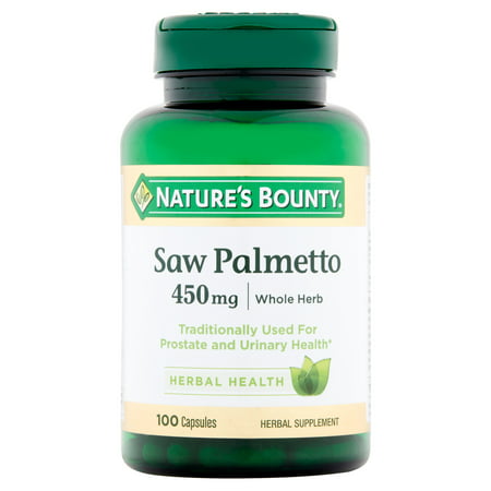 Nature's Bounty Saw Palmetto Capsules, 450mg, 100