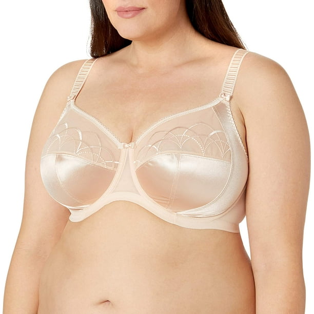 Elomi Womens Plus-Size Cate Underwire Full Cup Banded Bra,Latte