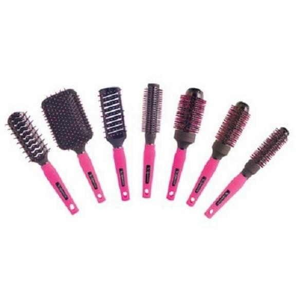 Scalpmaster Rebel Collection 7 Piece Brush Set, Pink