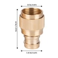 thumbnail image 3 of Ohmyroo Brass Hose Nozzle And Connector Set Adjustable Garden Tap Fittings For Washing, 3 of 5