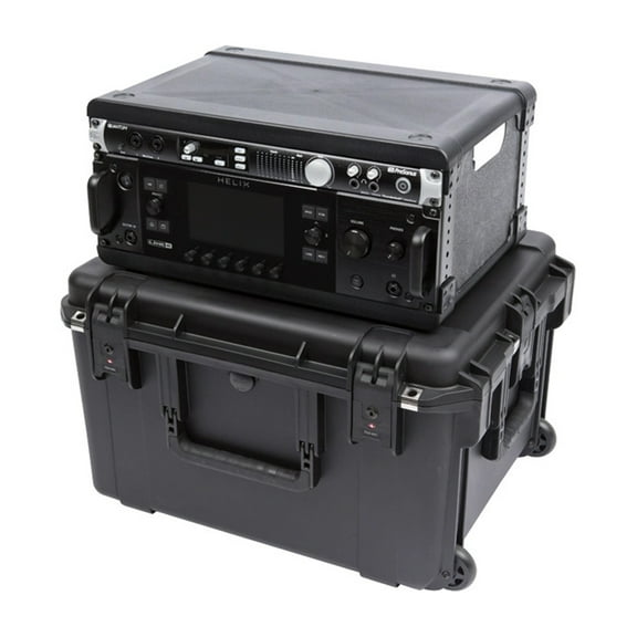 SKB 4U iSeries 13" Injection Molded Fly Rack with Built-In Wheels and Handle