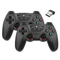 thumbnail image 1 of 2.4G Wireless Game Controller for Android Mobile/TV/Set-Top Box/PS3/PC - Dual-Play Battle Gray with 400mAh Battery, 1.5-2H Playtime, Plug-and-Play, Includes Receiver & Manual in Color Box Packaging, 1 of 6