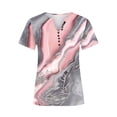 thumbnail image 4 of Aloohaidyvio Tunic Tops for Women Plus Size Clearance,Womens Tops Print Casual Loose Short Sleeve V-neck Shirt, 4 of 5