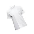 thumbnail image 1 of fastboy Chef Jacket Short Sleeve Cooking Clothes Simple Chef Coat for Restaurant White L, 1 of 9