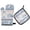 Cute Cat Pattern, variant on 2 PCS Oven Baking Gloves Set Heat Resistant Oven Mitt & Pot Holder Set Cooking Mitts Kitchen Home Supplies Panda and Clouds Pattern