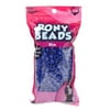 Royal Blue Plastic Pony Beads, 1 Each