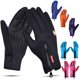thumbnail image 2 of Guantes de esquí con cremallera y forro polar para pantalla táctil, para otoño e invierno, cálidos, forrados con forro polar, resistentes al frío, impermeables, para exteriores, para hombres y mujeres, 2 of 4