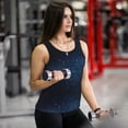thumbnail image 6 of Womens Workout Tank Tops, Blue Glitter Retro Racerback Tank Tops Quick Dry Vest Sleeveless Athletic Yoga Gym, 6 of 7