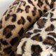thumbnail image 4 of Women's Leopard Print Faux Fur Bucket Hat Fluffy Winter Warmer Plush Fisherman, 4 of 5