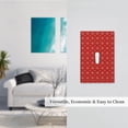 thumbnail image 5 of Daiia Red White Snowflakes Pattern Decorator Wall Plate Child Safe Outlet Cover, Switch and Outlet Covers,Size 1-Gang 5.0" x3.0" , Polycarbonate Thermoplastic-Style T, 5 of 6