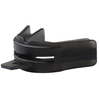 Brain Pad Double Guard Strapped Mouthguard - Youth - Black