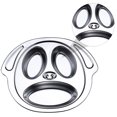 thumbnail image 3 of Assiettes Compartimentées pour Bébé Tout-Petits Auto-Alimentation Entraînement Rangement Bol Compartimenté, 3 of 8