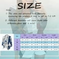 thumbnail image 3 of Women's Casual Printed Three Quarter Sleeve Open Front Notch Lapel Cardigan Style Work Coat, 3 of 6