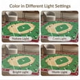 thumbnail image 7 of ODIKA Field Sport Diamond With Athletic Star Border And Bat Motif Baseball Flowing Foldable Easy Care for King Size Bedroom, Master Suite, Under Bed, 7 of 7