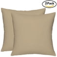 thumbnail image 1 of The Great American Store 1800 Series Microfiber Solid Taupe, Euro Square Throw Pillowcases (28"x 28") - Envelope Closure End - Wrinkle, Fade, Stain Resistant - Hypoallergenic, 1 of 4