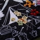 thumbnail image 4 of Manta de camping impresa de 200x150 cm con correa de transporte Alfombrilla de picnic Estera de playa (Negro), 4 of 9