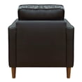 thumbnail image 4 of Sunset Trading Prelude 32" Wide Black Top Grain Leather Armchair, 4 of 6