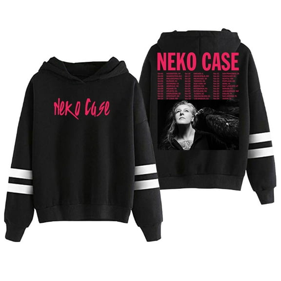 Neko Case Hoodie 2025 Fall Tour Pocketless Parallel Bars Sleeve Streetwear Men Women Hooded Sweatshirt
