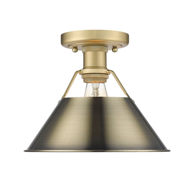 Golden Lighting - Orwell - 1 Light Flush Mount 8 Inches Tall and 10 Inches