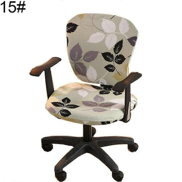 Swivel Chair Cover Stretchy Office Armchair Protector Seat Backrest Decoration Kaesi