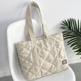 thumbnail image 4 of Corduroy Tote Bag Quilted Bag for Women Cute Aesthetic Hobo Handbag Work Shoulder Bag Puffy Padded Everyday, 4 of 6