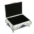 thumbnail image 4 of Trinket Box, Rectangular Vintage Jewelry Box  For Ladies Girls Silver White Blue Rose, 4 of 8