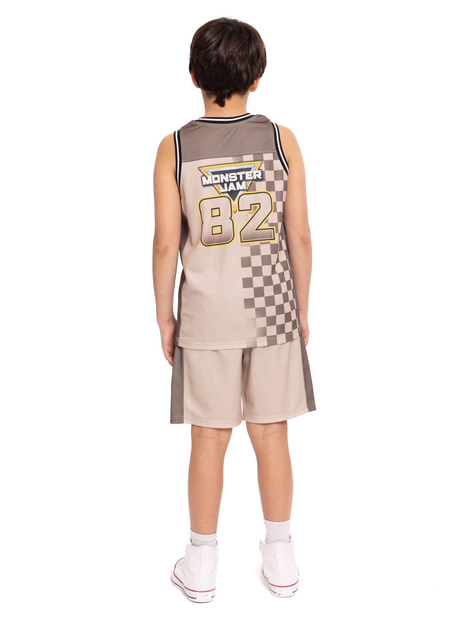 Monster Jam Boys Basketball Jersey and Shorts Set, 2-Piece, Sizes 4-12